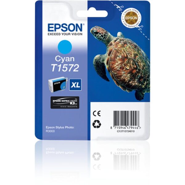 Epson Turtle Cartucho T1572 cian