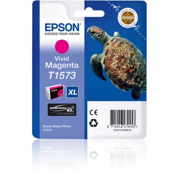 Epson Turtle Cartucho T1573 magenta vivo