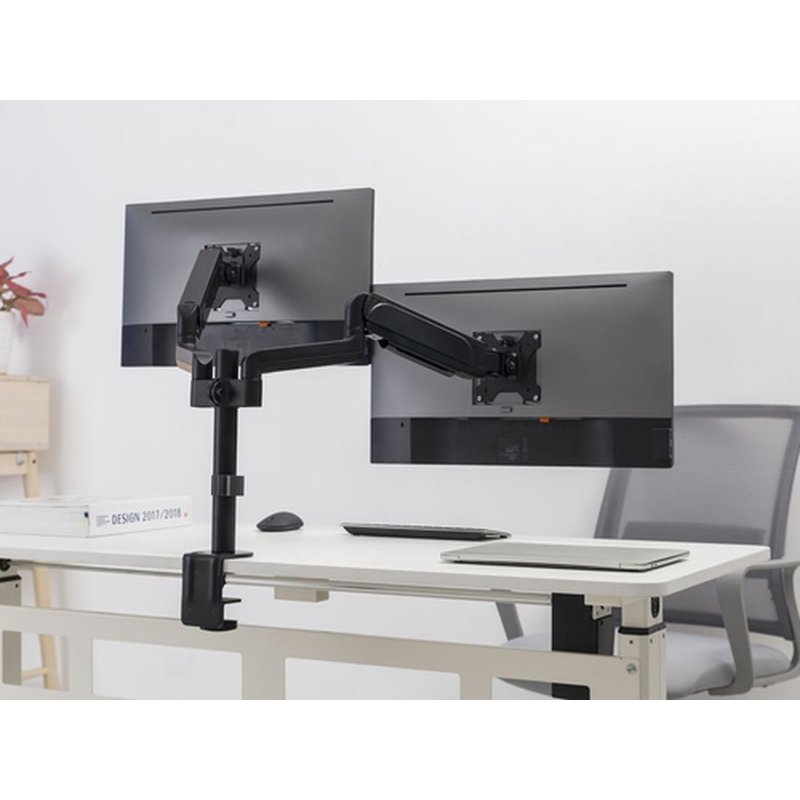 Equip 650133 soporte para monitor 81,3 cm (32") Negro Escritorio - Imagen 5