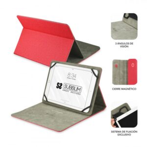 FUNDA TABLET SUBBLIM CLEVER STAND TABLET CASE 10,1" RED FUNDA TABLET SUBBLIM CLEVER STAND TABLET CASE 10,1" RED