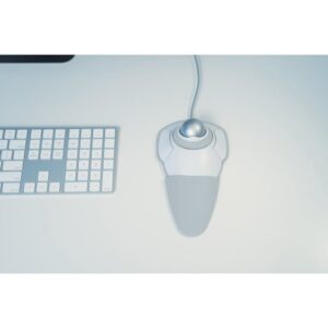 Kensington Trackball Orbit® con anillo de desplazamiento — Blanco