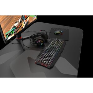 Krom Kappa Auriculares Diadema Negro