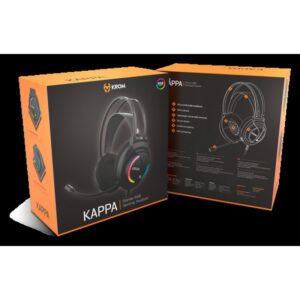 Krom Kappa Auriculares Diadema Negro