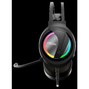 Krom Kappa Auriculares Diadema Negro