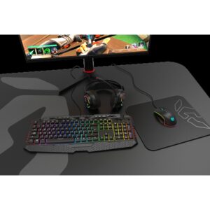 Krom Kappa Auriculares Diadema Negro