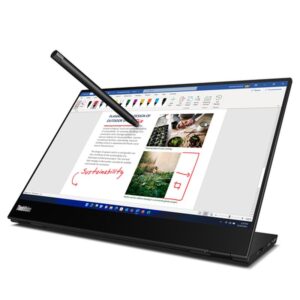 Lenovo ThinkVision M14t pantalla para PC 35,6 cm (14") 2240 x 1400 Pixeles LED Pantalla táctil Negro