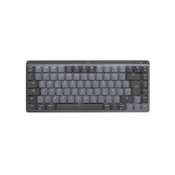 Logitech MX Mini Mechanical teclado RF Wireless + Bluetooth QWERTZ Alemán Grafito, Gris