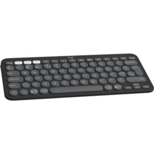Logitech Pebble Keys 2 K380s teclado Universal RF Wireless + Bluetooth QWERTY Inglés del Reino Unido Grafito Logitech Pebble Keys 2 K380s teclado Universal RF Wireless + Bluetooth QWERTY Inglés del Reino Unido Grafito