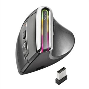 MOUSE NGS ERGONOMICO VERTICAL WIRELESS BLUETOOTH EVO KARMA USB / USB-C BLACK
