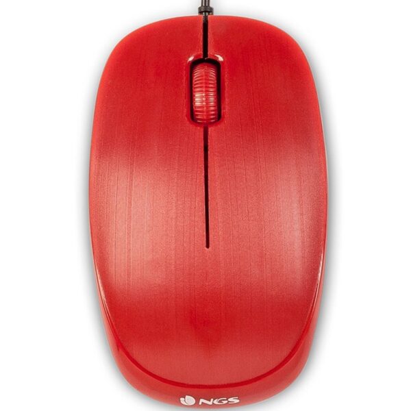 MOUSE NGS OPTICAL FLAME 1000 DPI RED USB