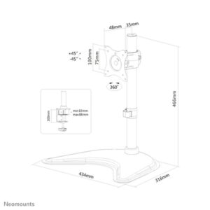 Neomounts by Newstar Select Soporte de escritorio Neomounts para monitor Neomounts by Newstar Select Soporte de escritorio Neomounts para monitor