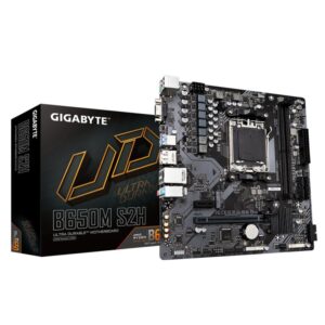 GIGABYTE B650M S2H Placa base - AMD Ryzen serie 9000, VRM de 5+2+2 fases, hasta 6400 MHz DDR5 (OC), 1xPCIe 4.0 M.2, LAN GbE, USB 3.2 Gen 1