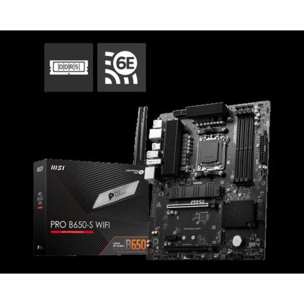 PLACA BASE MSI PRO B650-S WIFI AM5 ATX 4XDDR5