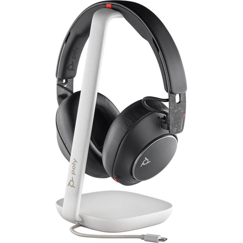 POLY Auriculares Voyager Surround 85 UC USB-C + adaptador USB-C/A + base de carga - Imagen 5