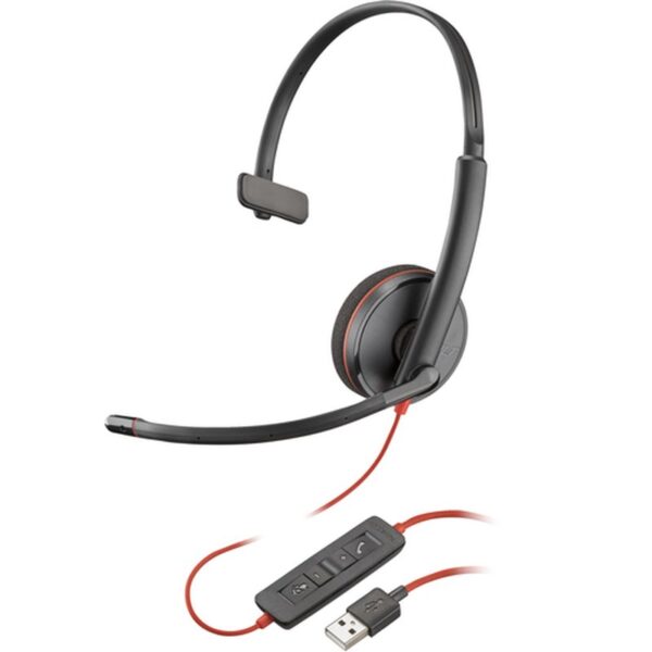 POLY Auriculares monoaurales Blackwire 3210 USB-A