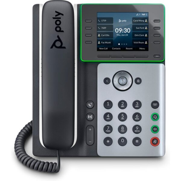 HP Poly Edge E320 teléfono IP Negro 8 líneas IPS