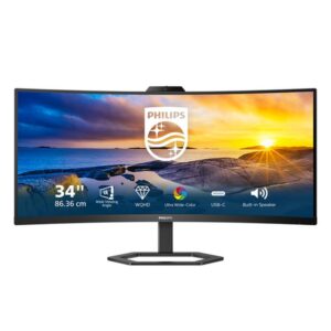 Philips 5000 series 34E1C5600HE/00 LED display 86,4 cm (34") 3440 x 1440 Pixeles 4K Ultra HD Negro