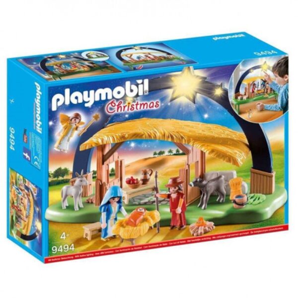 Playmobil Navidad Belen Con Luz