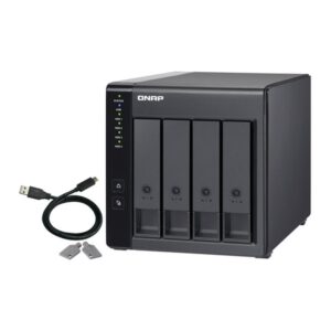 QNAP TR-004 caja para disco duro externo Carcasa de disco duro/SSD Negro 2.5/3.5"