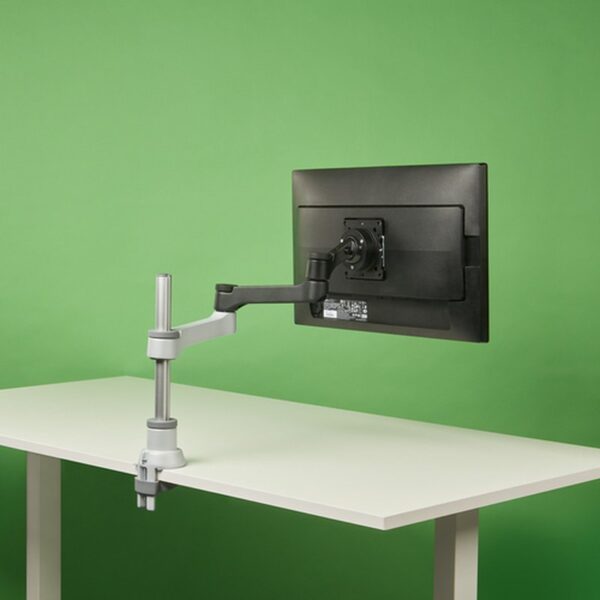 R-Go Tools Brazo de monitor R-Go Zepher Single, para un monitor, ajustable, capacidad de carga de 0-8 Kg, 100% circular, negro