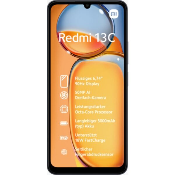 SMARTPHONE XIAOMI REDMI 13C NFC 6,74 4G HD+ DUAL 4GB/128GB MIDNIGHT BLACK