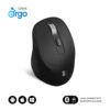 MOUSE SUBBLIM WIRELESS OPTICAL DUAL CURVE ERGO BLACK
