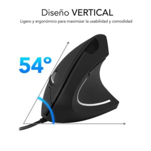 MOUSE SUBBLIM VERTICAL GLIDE ERGO BLACK USB MOUSE SUBBLIM VERTICAL GLIDE ERGO BLACK USB