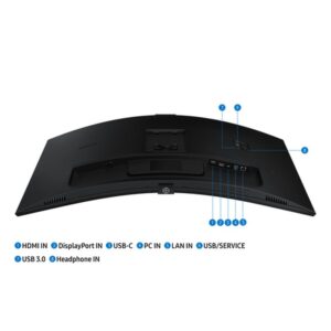 Samsung ViewFinity S6 S65VC pantalla para PC 86,4 cm (34") 3440 x 1440 Pixeles UltraWide Quad HD LCD Negro