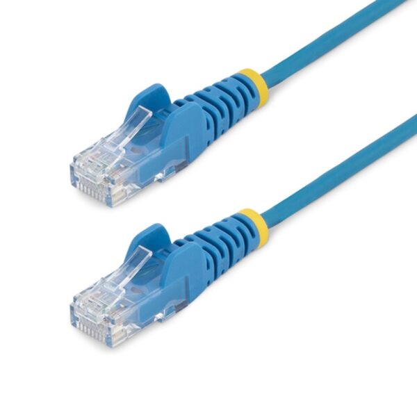 StarTech.com Cable Cat6 de 1m - Delgado - con Conectores RJ45 sin Enganches - Azul