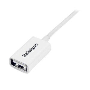 StarTech.com Cable de 1m de Extensión Alargador USB 2.0 - Macho a Hembra USB A - Extensor - Blanco