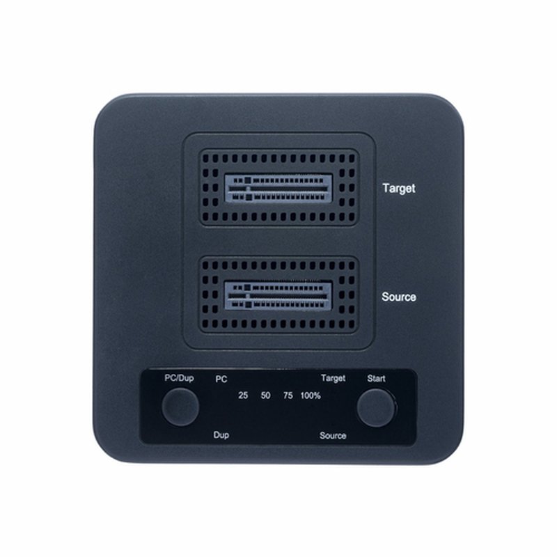 StarTech.com Dock Duplicador Clonador Autónomo 1:1 de Unidad SSD NVMe M.2 - 90GBpm - USB-C 3.2 de 20Gbps - Docking Station USB Tipo C de 2 Bahías - Incluye Cables USB-C/USB-A - Imagen 3