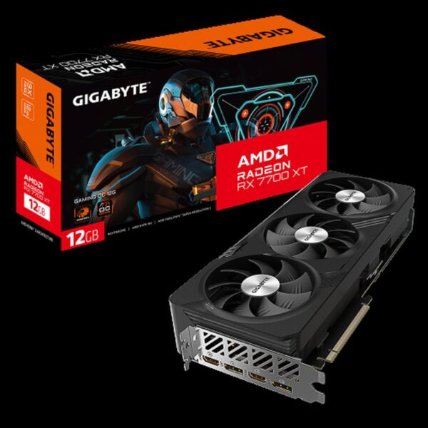 TARJETA GRAFICA GIGABYTE RX 7700 XT GAMING OC 12G AMD 12 GB