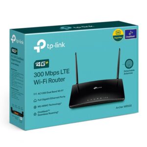 TP-Link Archer MR500 router inalámbrico Gigabit Ethernet Doble banda (2,4 GHz / 5 GHz) 4G Negro TP-Link Archer MR500 router inalámbrico Gigabit Ethernet Doble banda (2,4 GHz / 5 GHz) 4G Negro