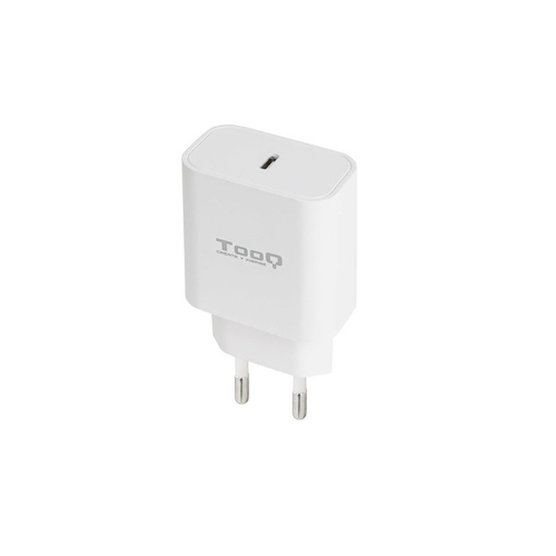 TooQ Cargador de Pared USB-C PD20W, Blanco TooQ Cargador de Pared USB-C PD20W, Blanco