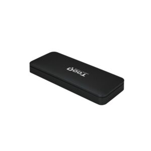 TooQ TQE-2280B caja para disco duro externo Caja externa para unidad de estado sólido (SSD) Negro M.2