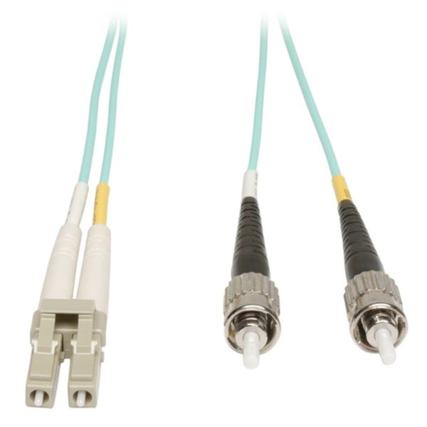 Tripp Lite N818-05M cable de fibra optica 5 m 2x LC 2x ST OM3 Gris, Turquesa