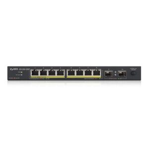 Zyxel GS1100-10HP No administrado Gigabit Ethernet (10/100/1000) Energía sobre Ethernet (PoE) 1U Negro