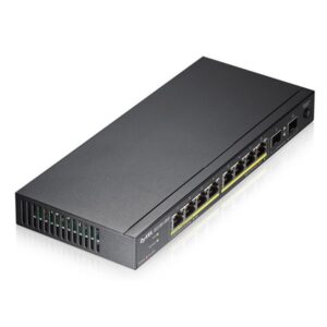 Zyxel GS1100-10HP No administrado Gigabit Ethernet (10/100/1000) Energía sobre Ethernet (PoE) 1U Negro