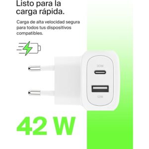 42w-30w USB-C+12w Dual Wall Char W