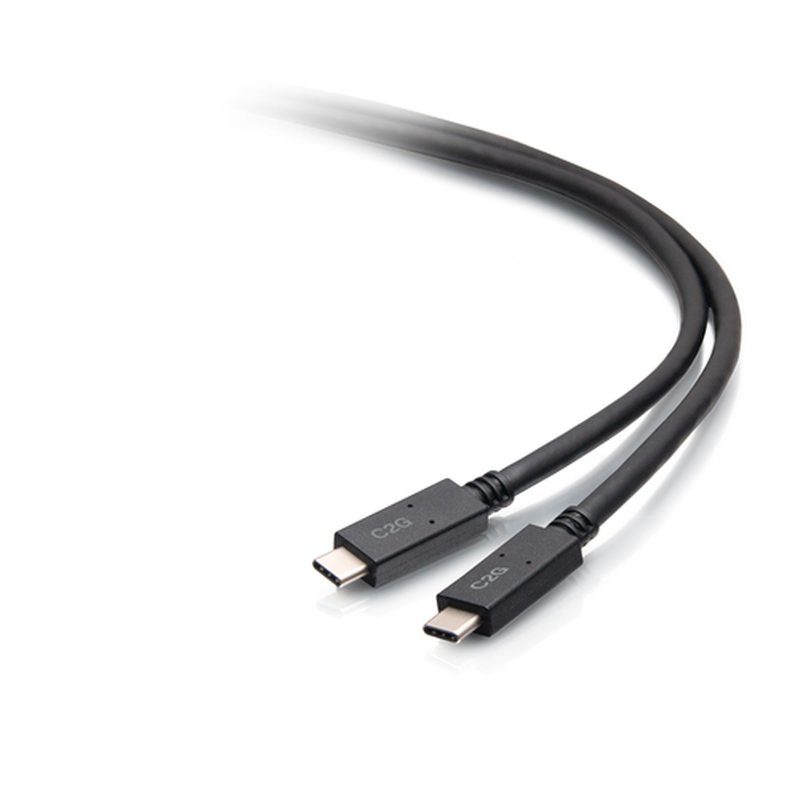 C2G Cable USB-C macho a USB-C macho (20 V 3 A) 2 m - USB 3.2 Gen 1 (5 Gbps) C2G Cable USB-C macho a USB-C macho (20 V 3 A) 2 m - USB 3.2 Gen 1 (5 Gbps)