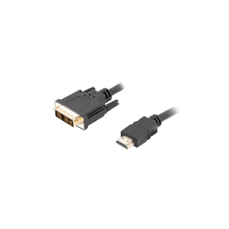 CABLE HDMI LANBERG MACHO/DVI-D 18+1 MACHO SINGLE LINK 3M NEGRO CABLE HDMI LANBERG MACHO/DVI-D 18+1 MACHO SINGLE LINK 3M NEGRO
