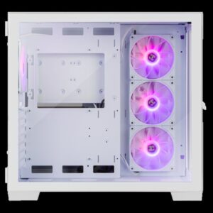 CAJA MEDIATORRE ATX NOX ASTRA 4 VENTILADORES RGB 12CM WHITE