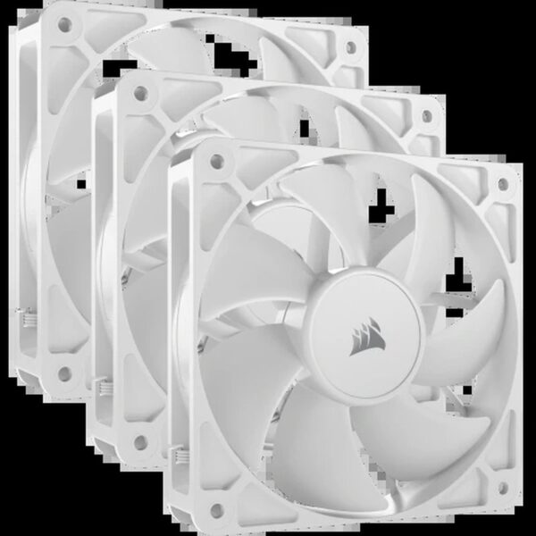 Corsair RS120 Carcasa del ordenador Ventilador 12 cm Blanco 3 pieza(s)