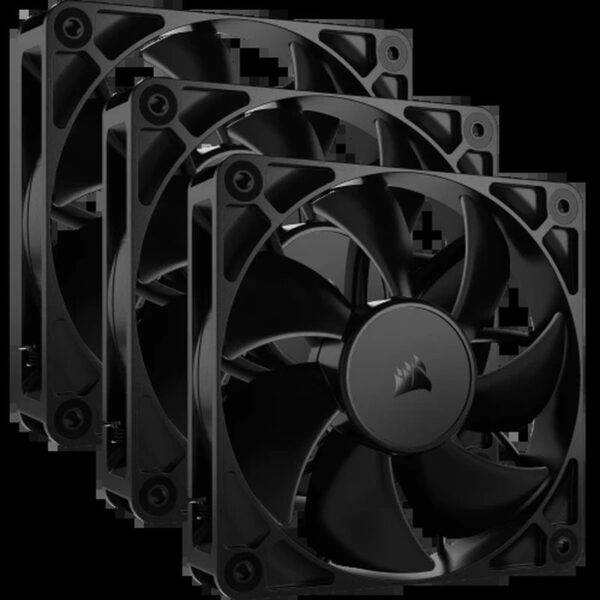 Corsair RS120 Carcasa del ordenador Ventilador 12 cm Negro 3 pieza(s)