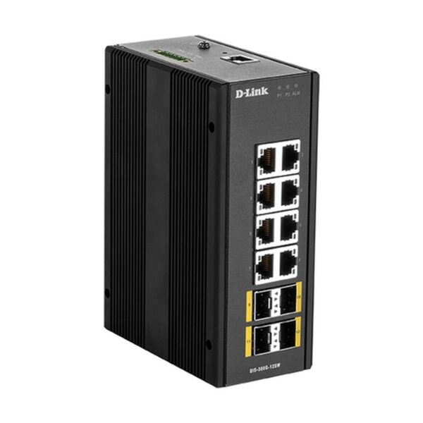 D-Link DIS‑300G‑12SW Gestionado L2 Gigabit Ethernet (10/100/1000) Negro