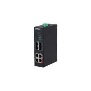 Alternative view of (DH-HS4408-4ET-96) DAHUA SWITCH4 PUERTOS 10/100 + 4SFP GIGABIT 96W MANAGED L2  HARDENED POE