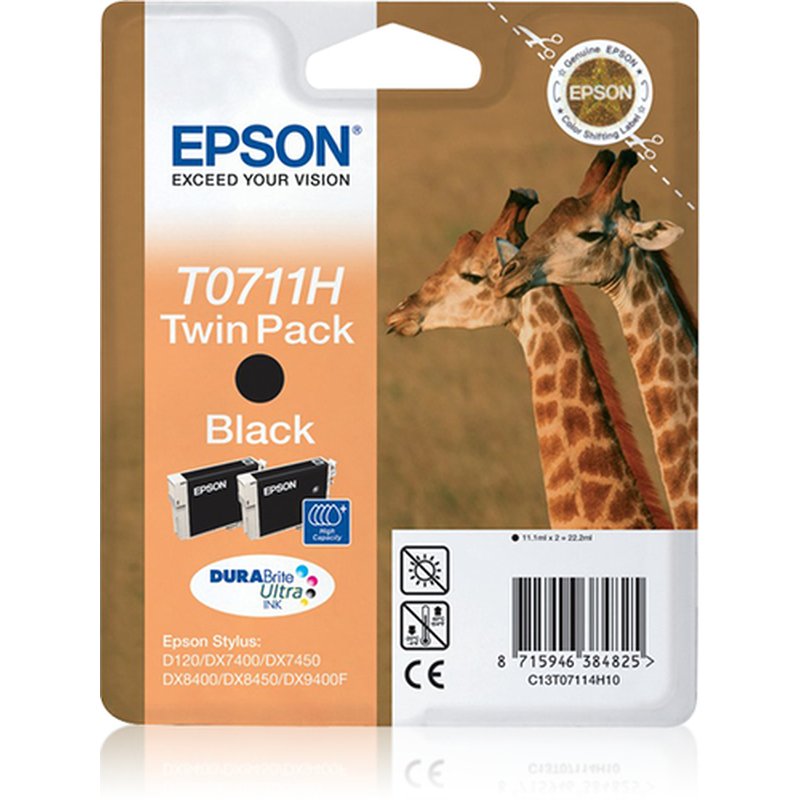 Epson Giraffe Doble cartucho T0711H (etiqueta RF)