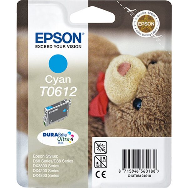 Epson Teddybear Cartucho T0612 cian