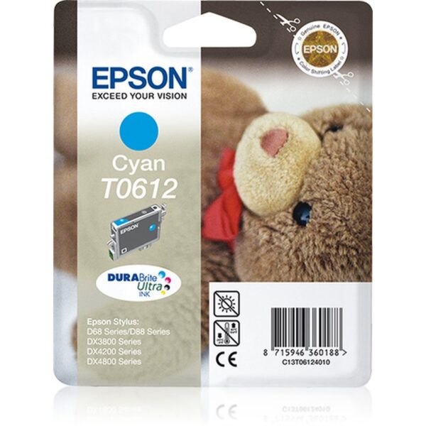 Epson Teddybear Cartucho T0612 cian (etiqueta RF)