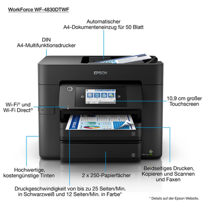 Epson WorkForce Pro WF-4830DTWF Epson WorkForce Pro WF-4830DTWF - Imagen 4